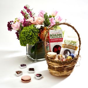 Mothers day Flowers and Chocolate basket