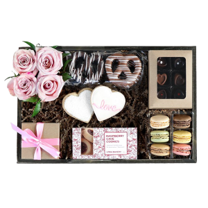 Colorado flowers and sweets gift crate