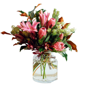 Denver Protea arrangement with lily delivery